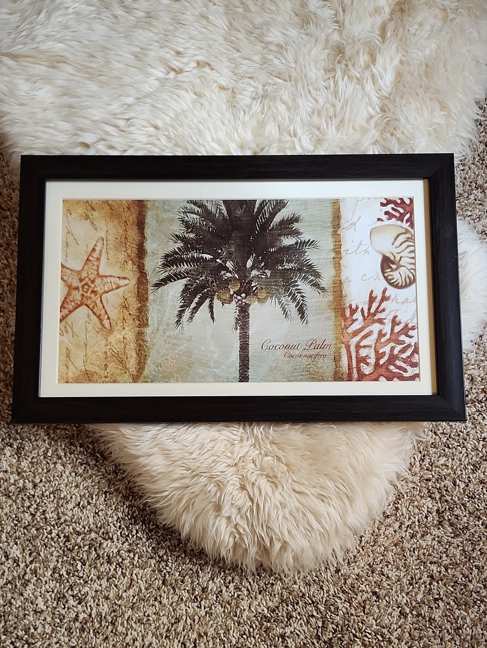 Coastal Palm Framed Wall Art - Black Frame - NWOT